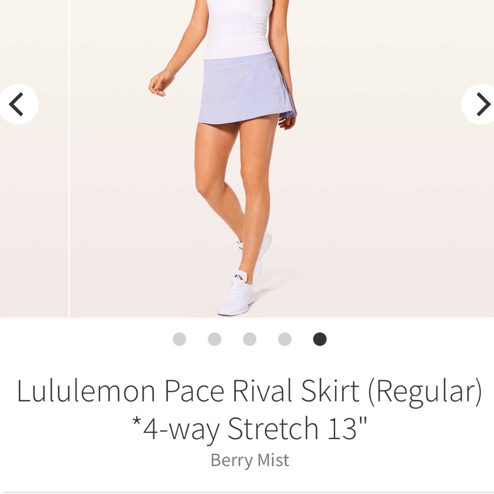 EUC Lululemon Pace Rival Skirt ❤️☀️🍋